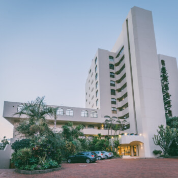 Welcome to the Bermudas! The high-rise apartment complex at The Bermuda’s houses the estate’s 5th floor swimming pool.