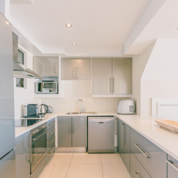 You’ll want for nothing in this exquisite, fully equipped kitchen.