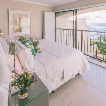 Comfort, class and cupboard space galore combine to create a relaxing retreat in the elegant en-suite main bedroom.