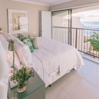 Comfort, class and cupboard space galore combine to create a relaxing retreat in the elegant en-suite main bedroom.